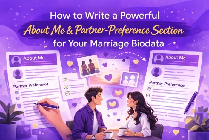 How to Write a Powerful About Me & Partner-Preference Section for Your Marriage Biodata