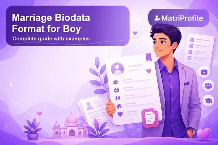 Marriage Biodata Format for Boy: Complete Guide with Examples